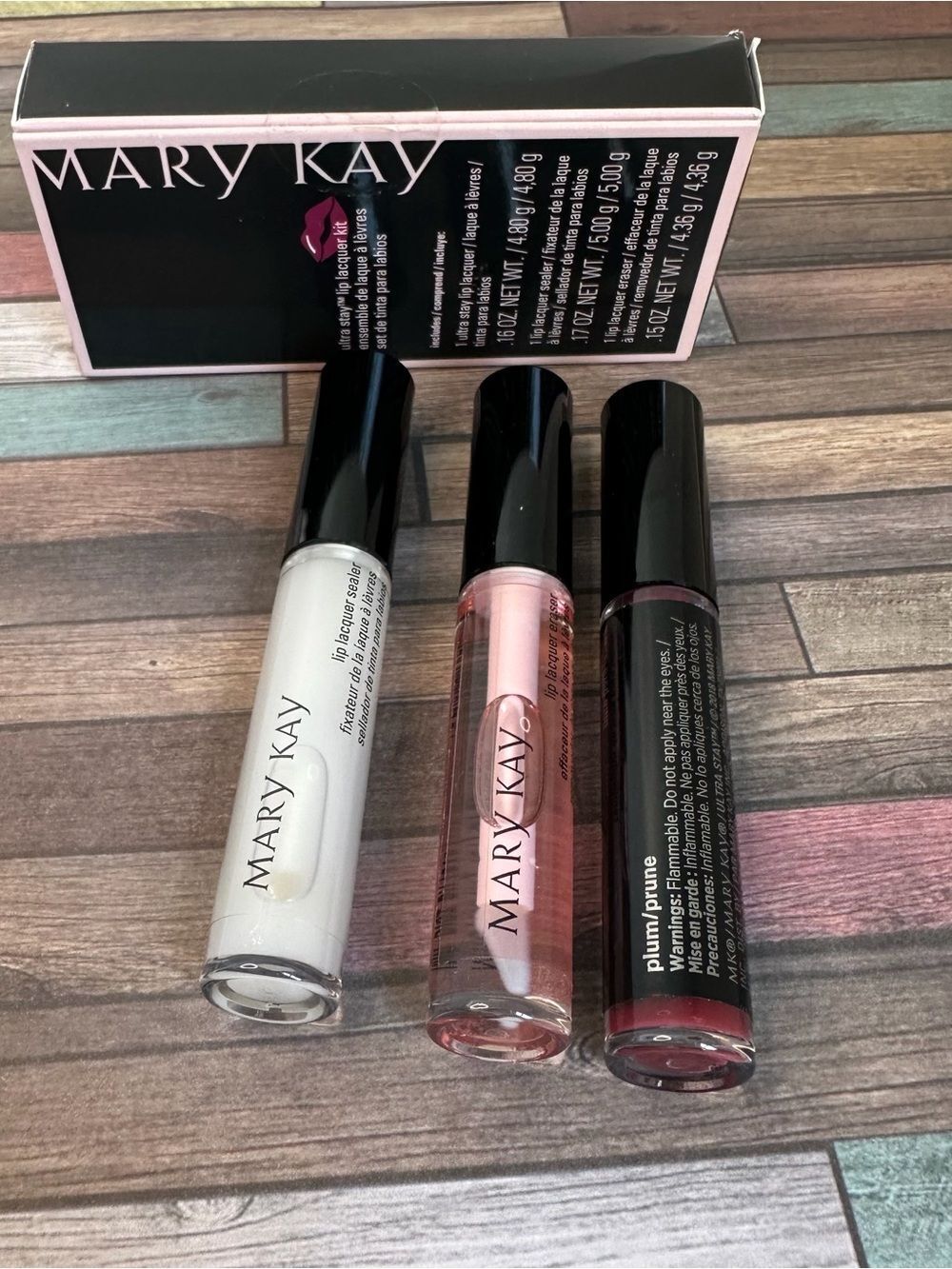 Mary Kay Ultra Stay Lip Lacquer Kit Plum NIB